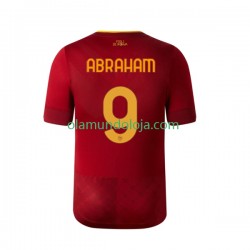 Camisola AS Roma Tammy Abraham 9 Homem Equipamento Primeiro 2022-2023 Manga Curta